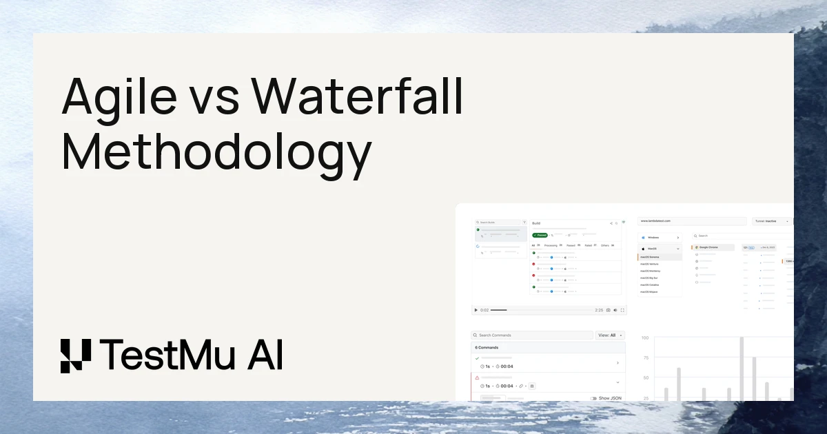 Agile Vs Waterfall Methodology