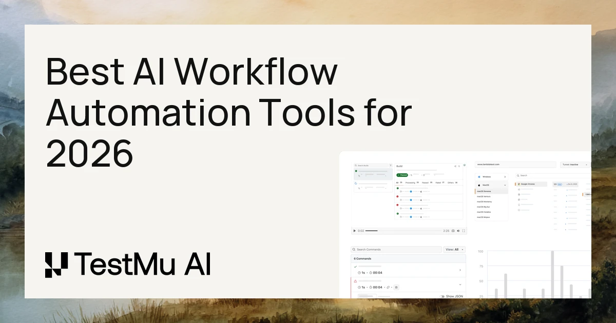 17 Best AI Workflow Automation Tools for 2026 | TestMu AI (Formerly LambdaTest)