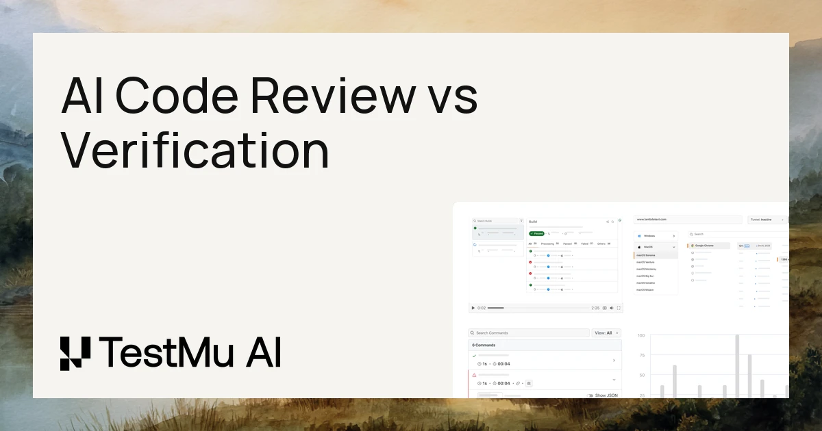 AI Code Review vs Verification: What Each Catches