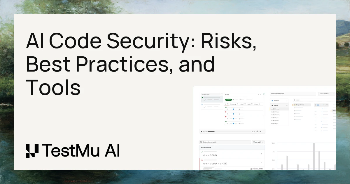 AI Code Security: Risks, Best Practices, and Tools | TestMu AI (Formerly LambdaTest)