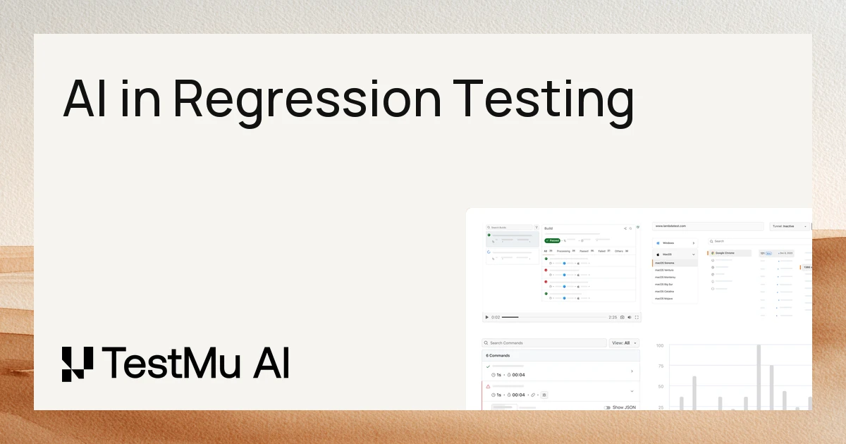 AI in Regression Testing: Faster Tests, Less Maintenance | TestMu AI (Formerly LambdaTest)