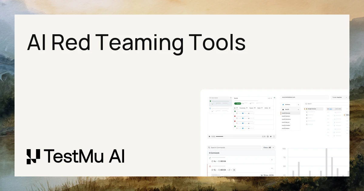 9 Best AI Red Teaming Tools for LLMs in 2026 | TestMu AI (Formerly LambdaTest)
