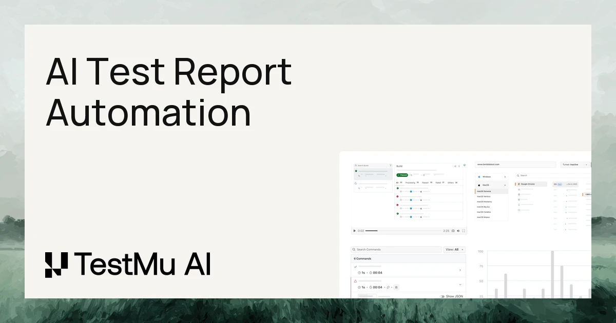 Automating Test Report Generation and Validation with AI