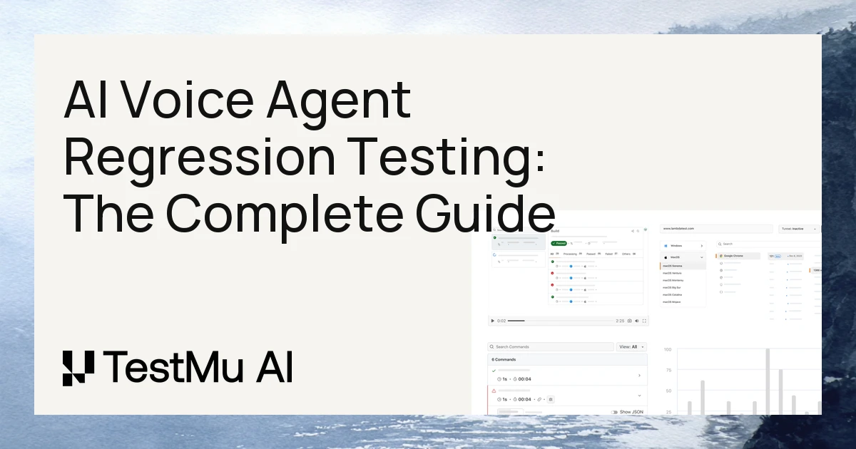 AI Voice Agent Regression Testing: The Complete Guide 2026 | TestMu AI (Formerly LambdaTest)