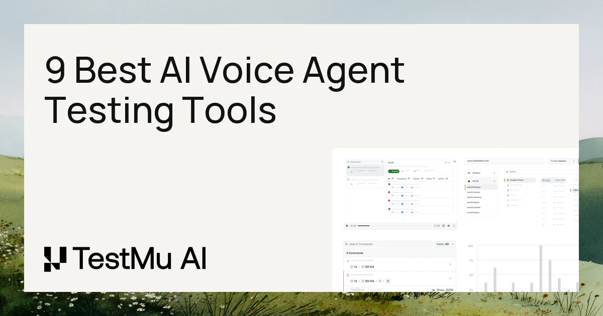 9 Best AI Voice Agent Testing Tools I Tested in 2026 | TestMu AI (Formerly LambdaTest)