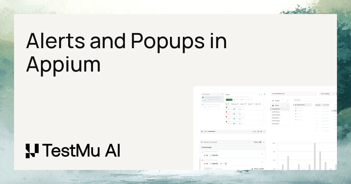 Handling Alerts and Popups in Appium