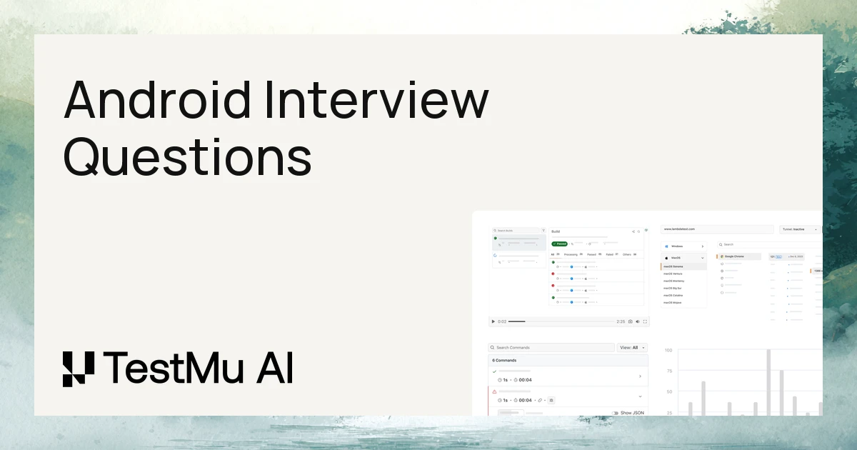 Top 70+ Android Interview Questions [2026]