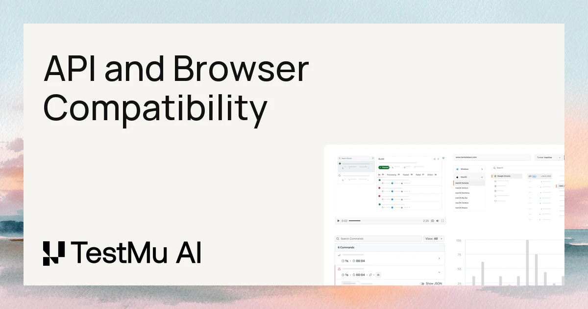 API And Browser Compatibility