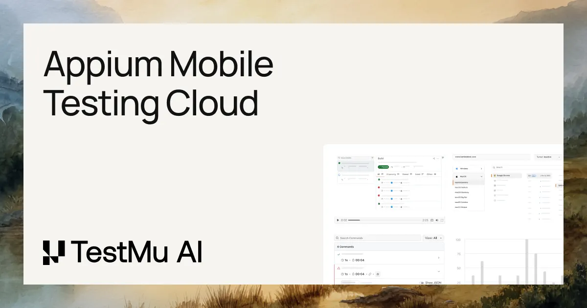 Appium Mobile Testing on Cloud | Run Automated Tests at Scale
