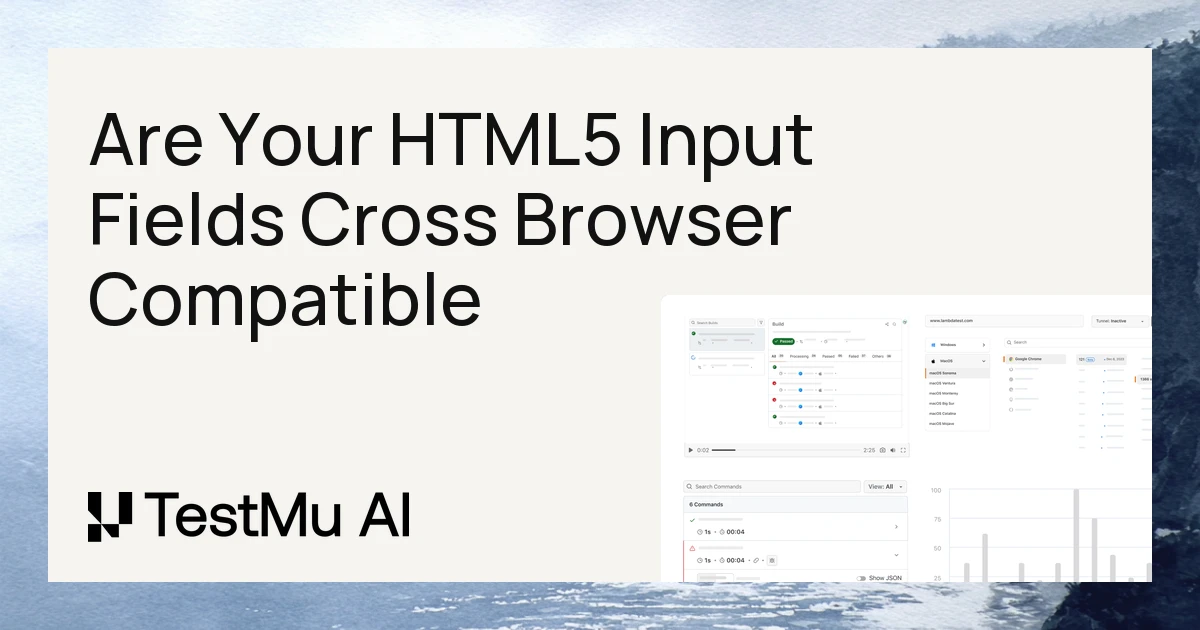 Ensuring Cross Browser Compatibility of HTML5 Input Fields