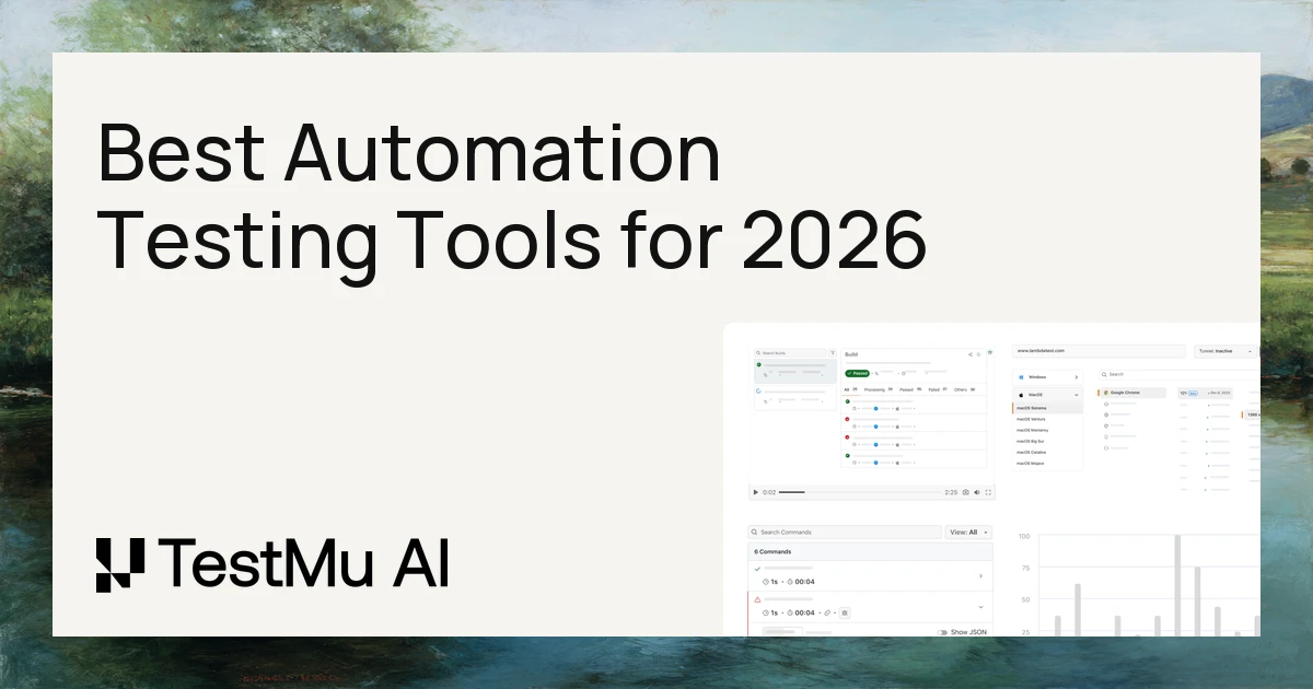 13 Best Automation Testing Tools for 2026 | TestMu AI (Formerly LambdaTest)