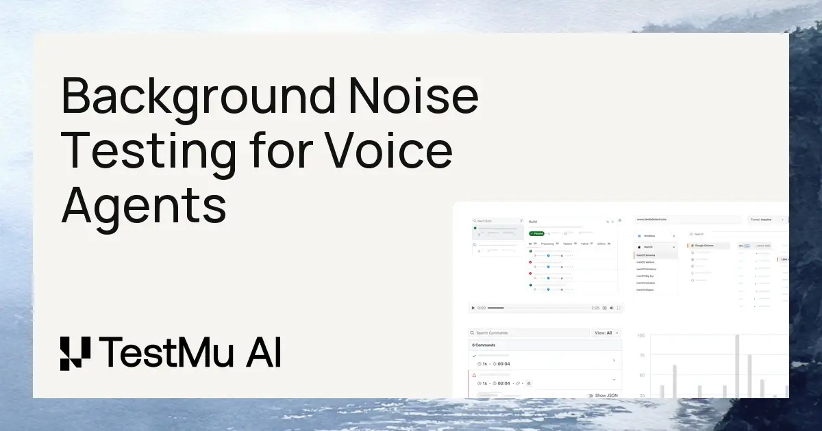 Background Noise Testing for Voice Agents