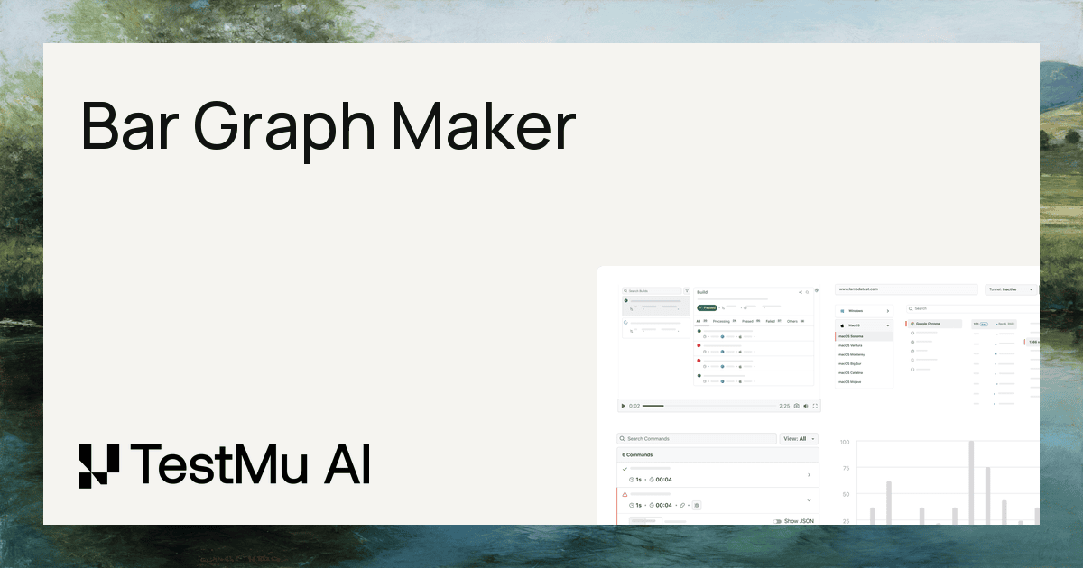 Bar Graph Maker Online | Free & Easy Graph Creator | TestMu AI