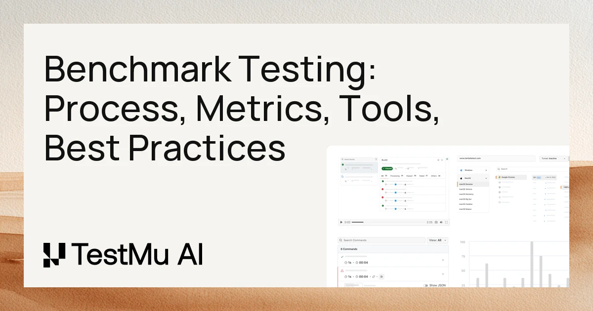 Benchmark Testing: Process, Metrics, Tools, Best Practices