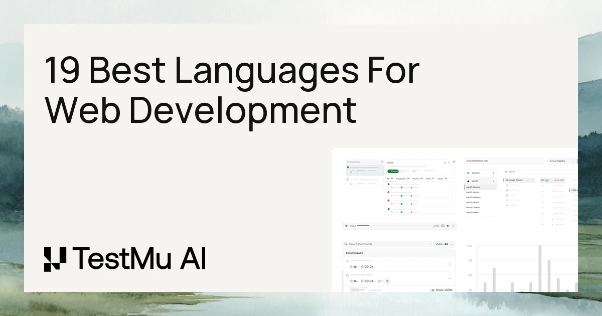 19 Best Languages For Web Development [2026] | TestMu AI (Formerly LambdaTest)
