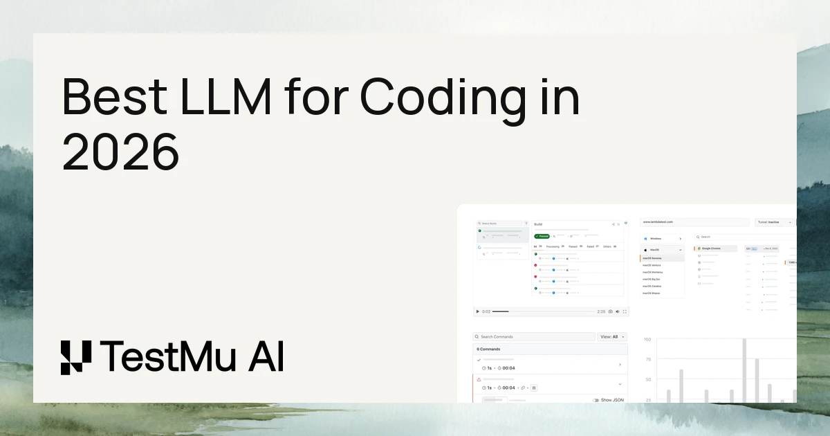 Best LLM for Coding in 2026: 9 Models Ranked by Use Case | TestMu AI (Formerly LambdaTest)