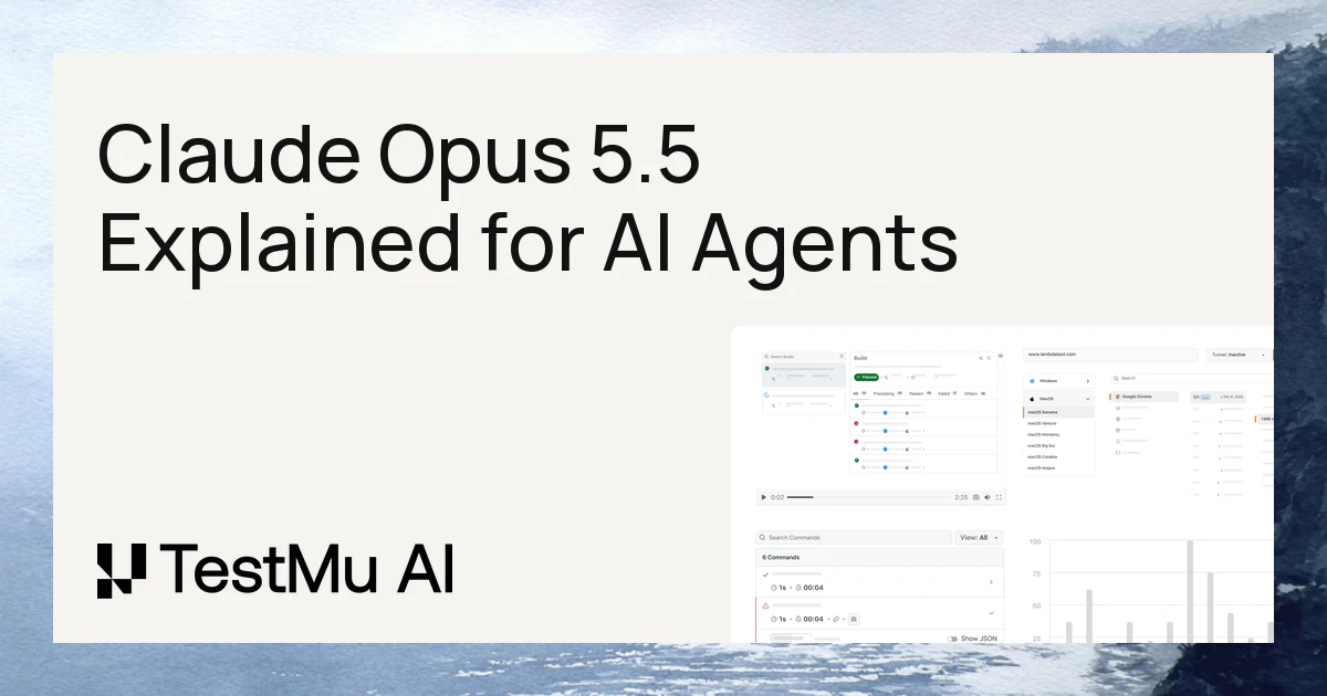 Claude Opus 5.5 Explained: What's New & Why It Matters for AI Agents | TestMu AI (Formerly LambdaTest)