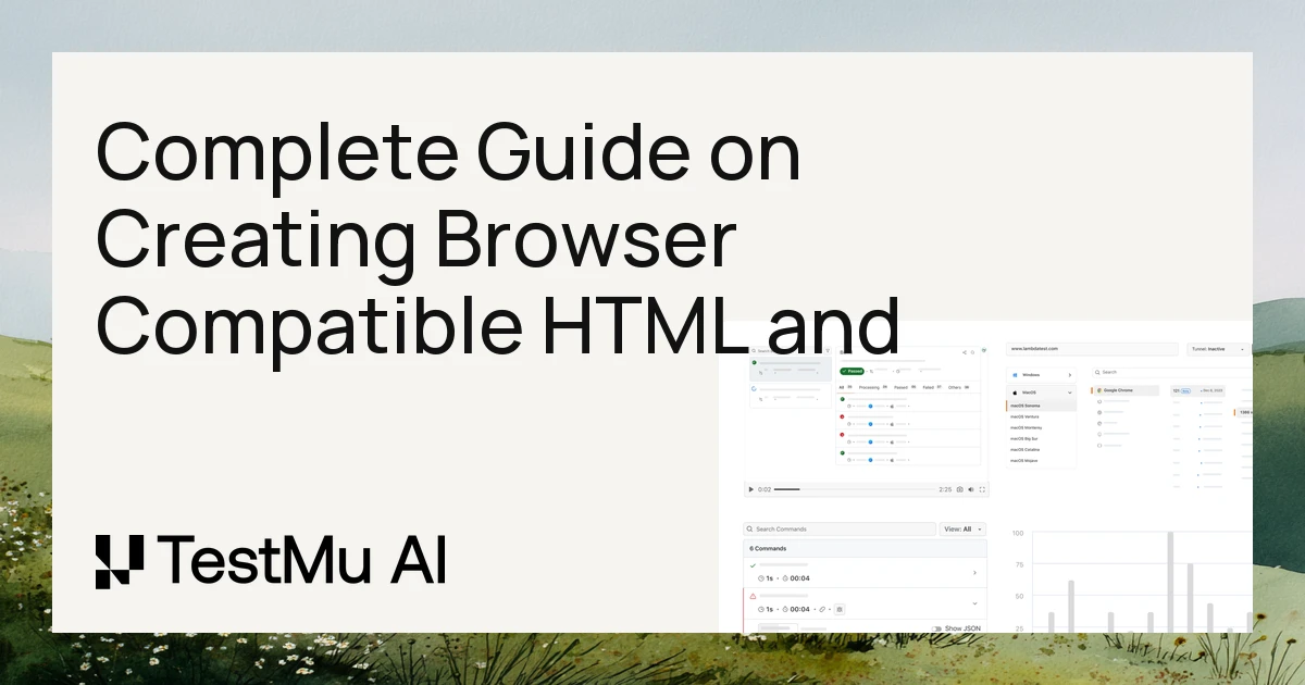 Guide on Creating Browser Compatible HTML and CSS