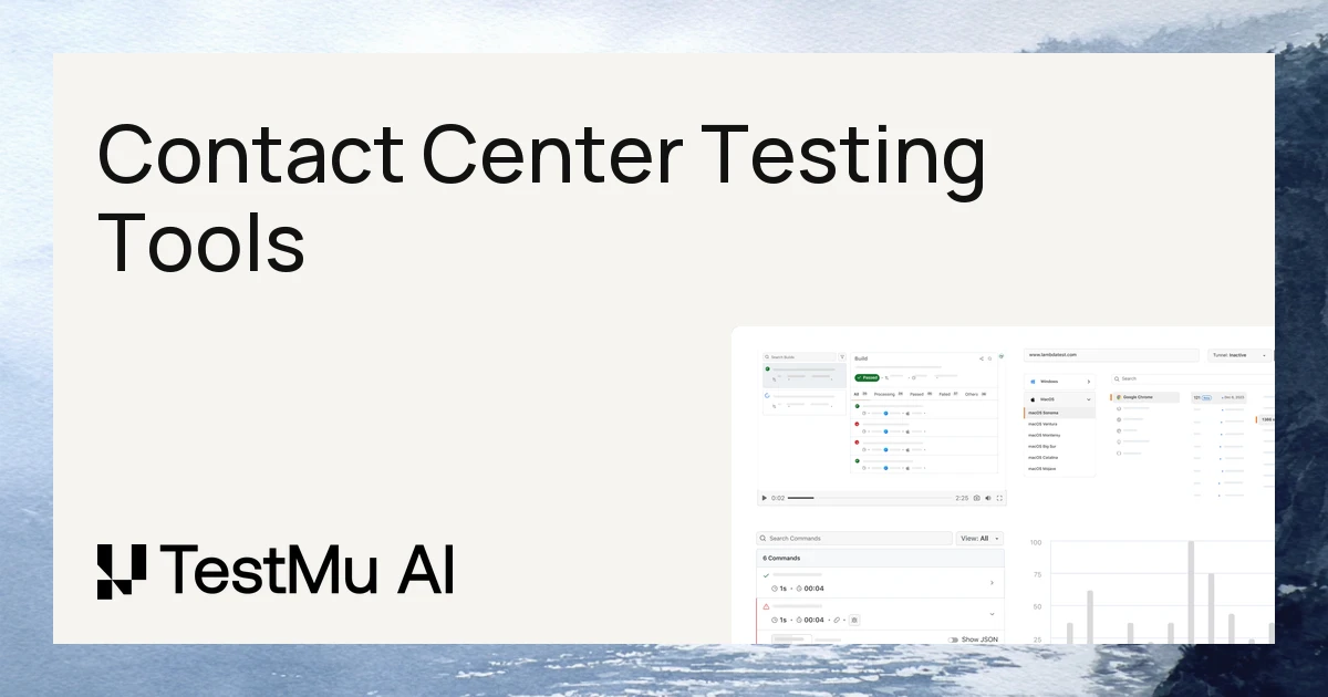 9 Best Contact Center Testing Tools for 2026 | TestMu AI (Formerly LambdaTest)