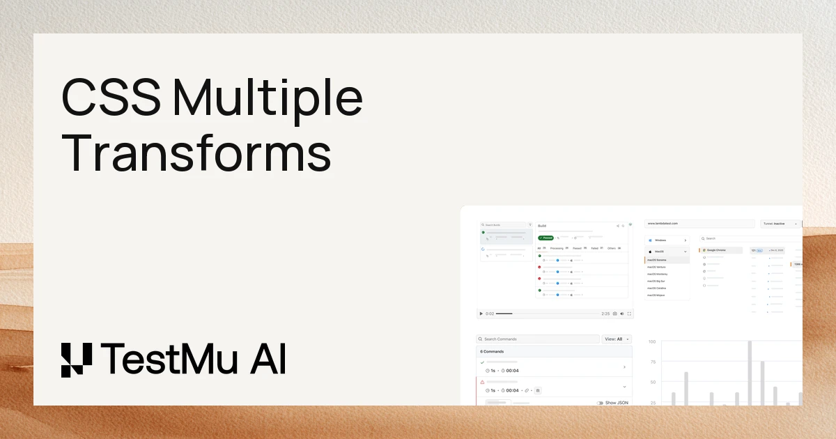 How To Apply CSS Multiple Transforms Properties