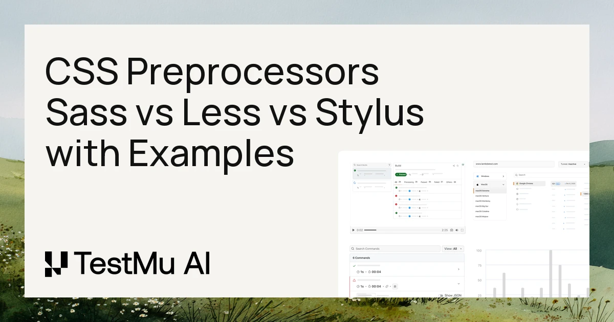Comprehensive CSS Preprocessor Comparison: Sass vs LESS vs Stylus