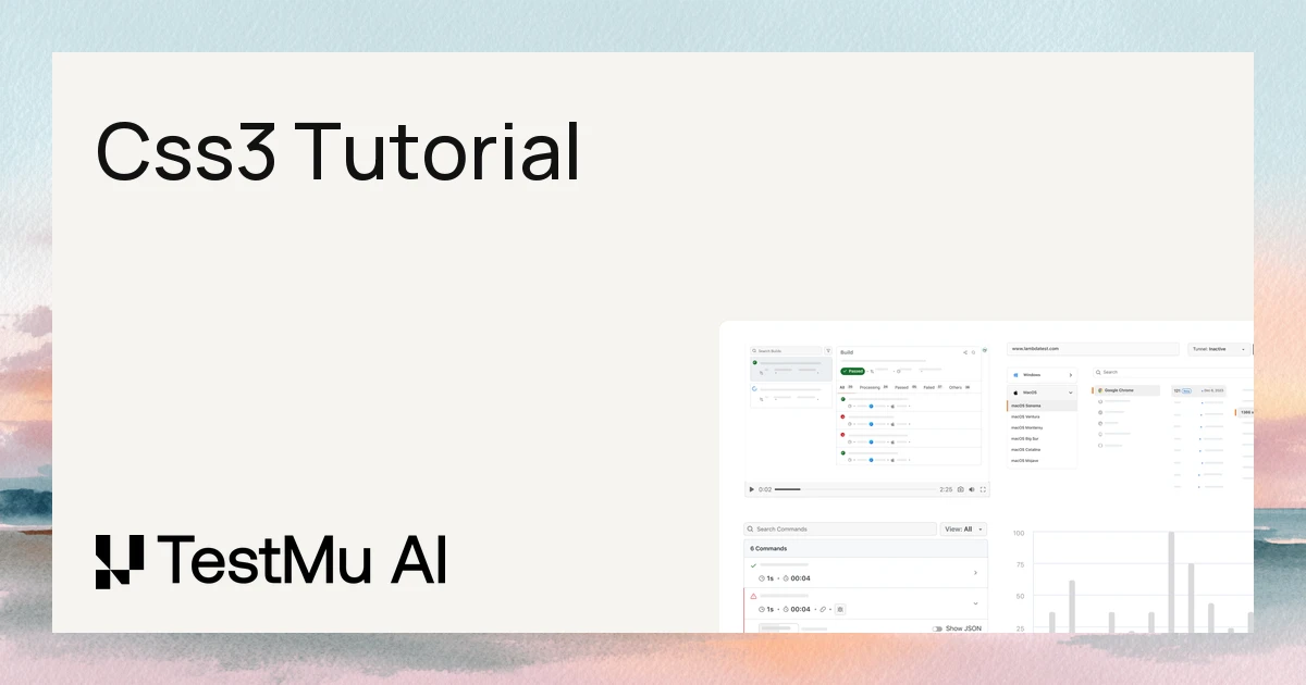 CSS3 Tutorial: Features, Modules and Examples