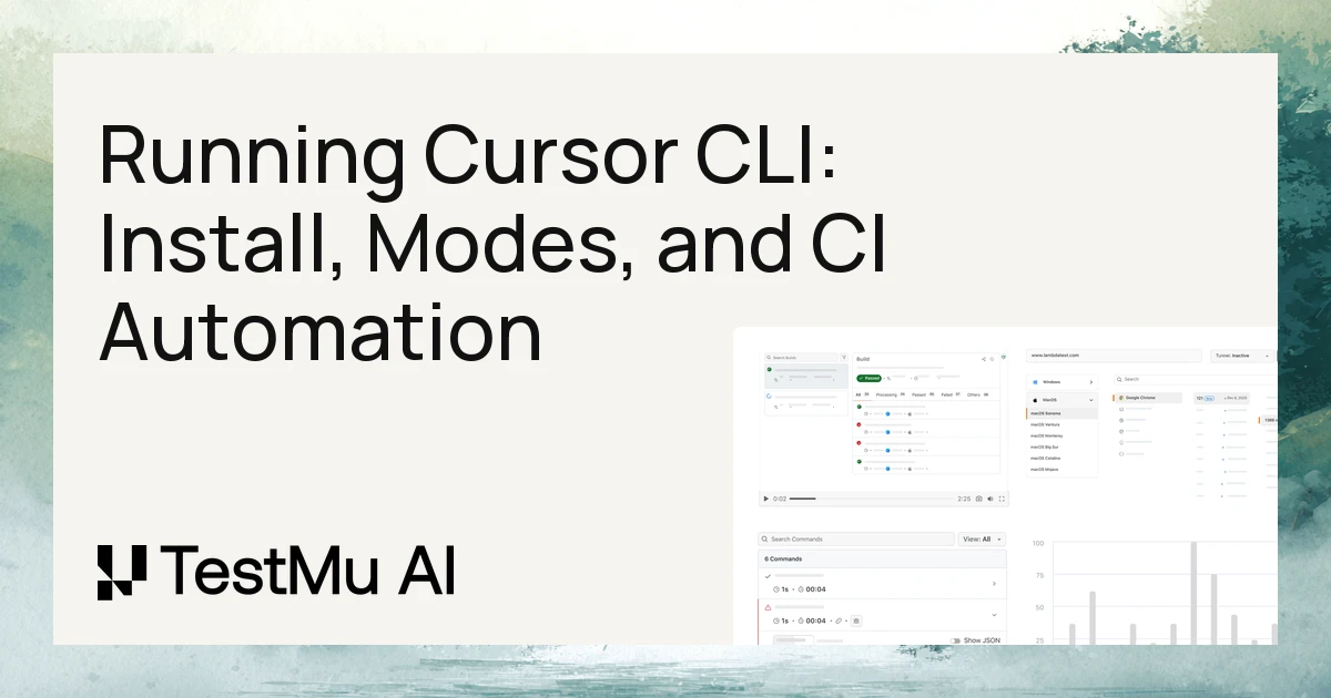 Running Cursor CLI: Install, Modes, and CI Automation