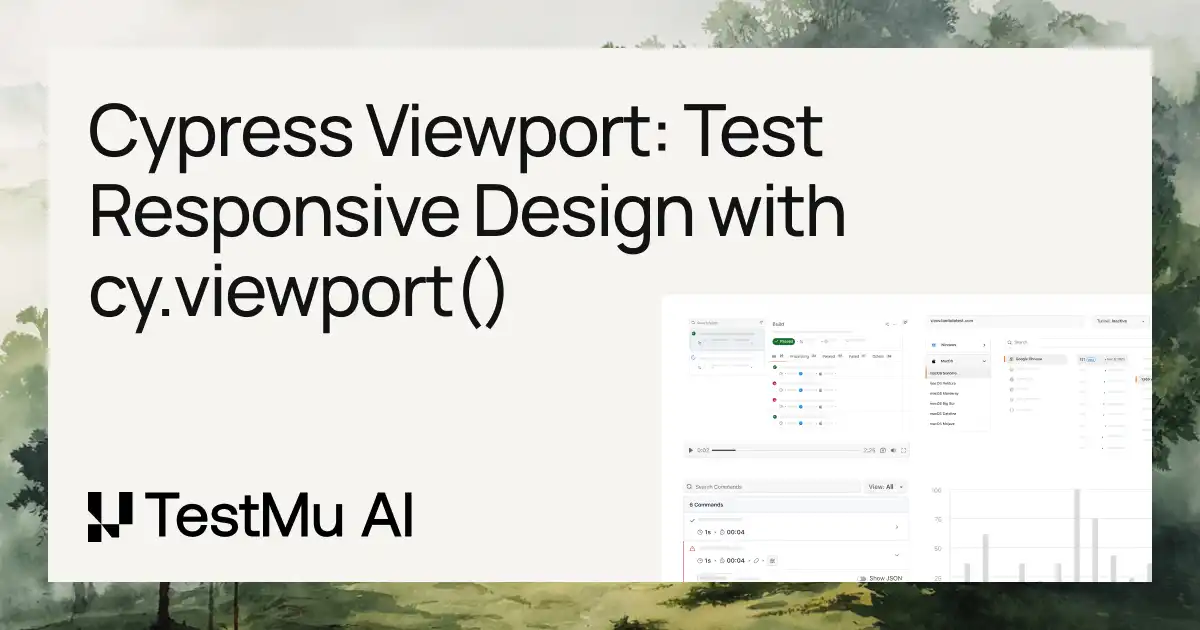 Cypress Viewport: Test Responsive Design with cy.viewport() | TestMu AI (Formerly LambdaTest)