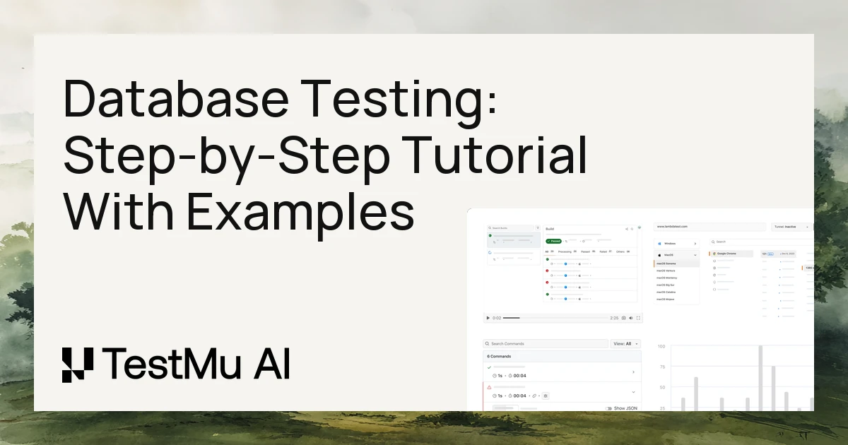 Database Testing: Step-by-Step Tutorial With Examples