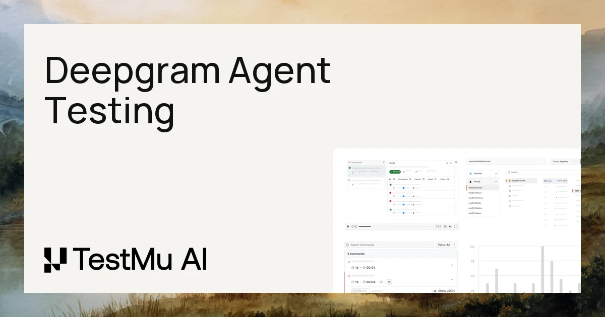 How to Test a Deepgram Voice Agent | TestMu AI (Formerly LambdaTest)
