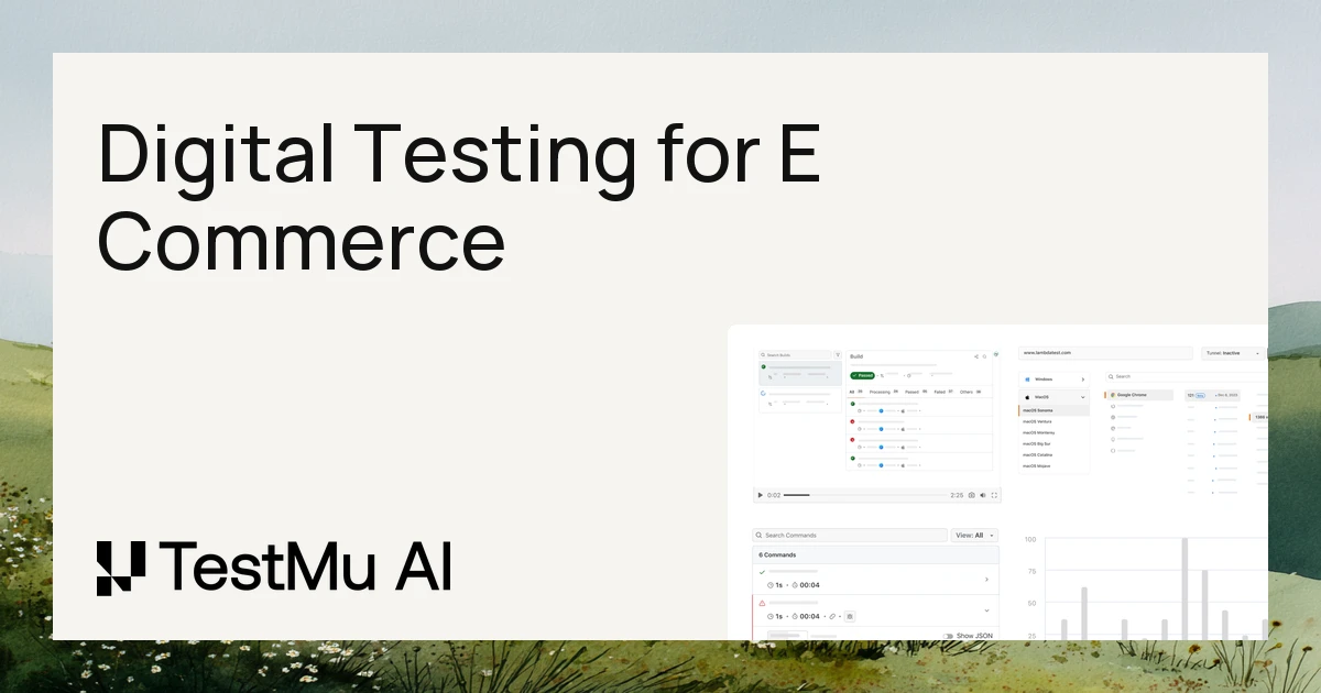 Digital Testing for E-commerce Web and Mobile Apps