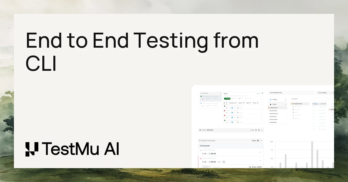 How to Perform End-to-End Testing From the Command Line | TestMu AI (Formerly LambdaTest)