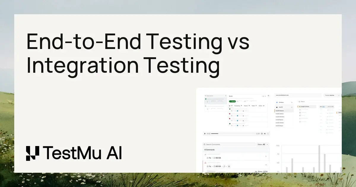 End-to-End Test vs Integration Test: Key Differences | TestMu AI (Formerly LambdaTest)