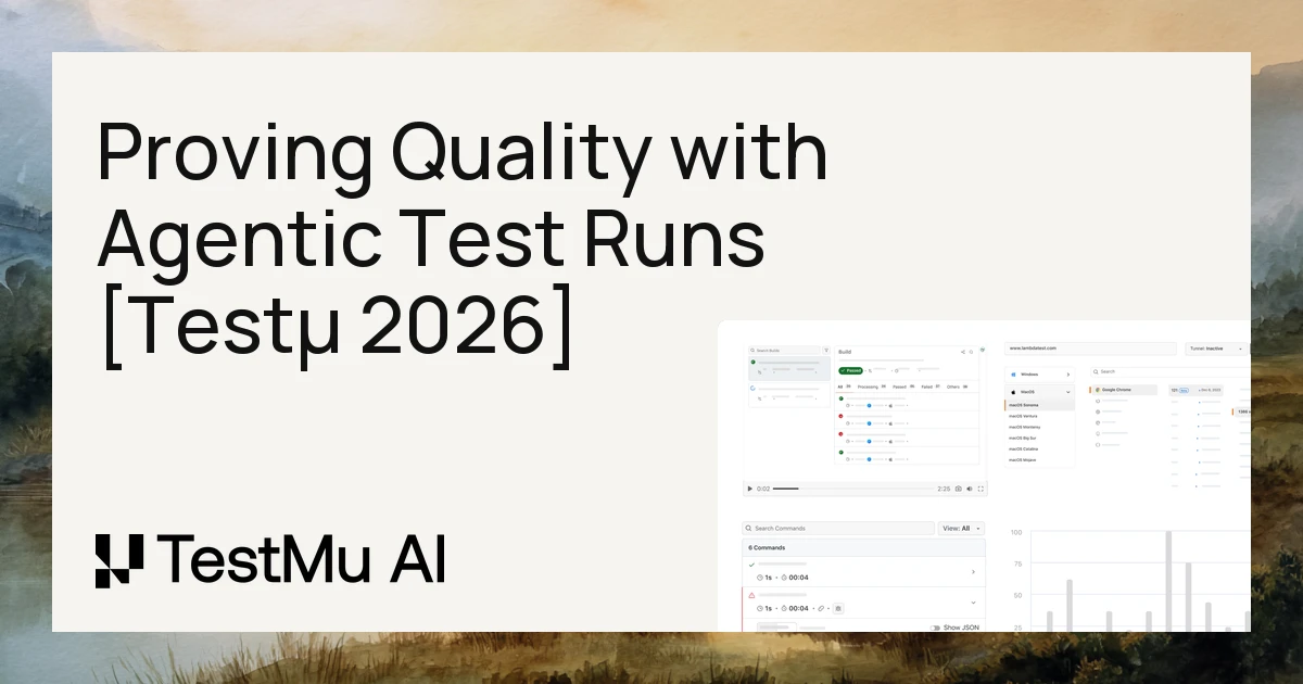 Proving Agentic Test Runs With .evidence [Testμ 2026]