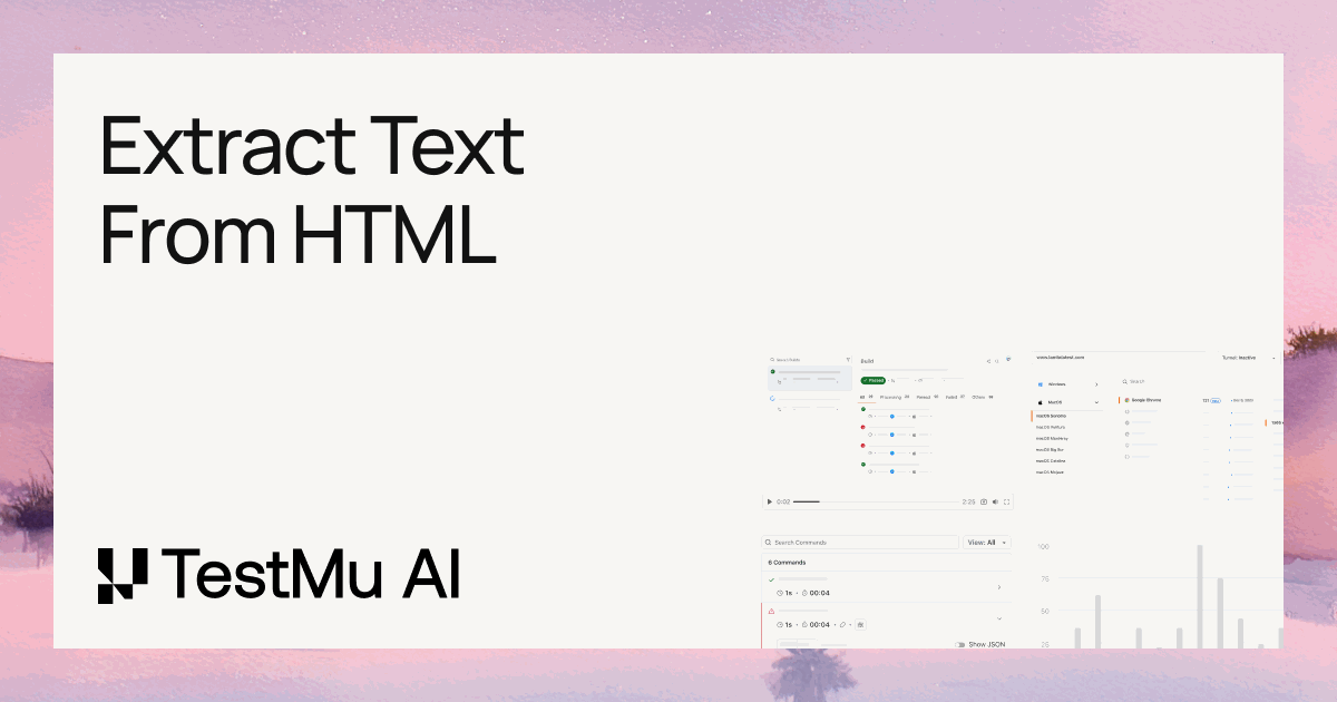 Extract text from HTML Online Tool | TestMu AI (Formerly LambdaTest)