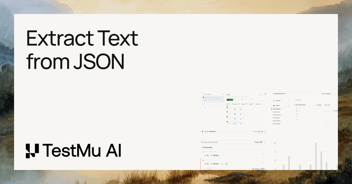 Extracting Json Extract Text from JSON Online | TestMu AI (Formerly LambdaTest)