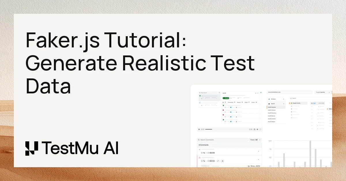 Faker.js Tutorial: Generate Realistic Test Data | TestMu AI (Formerly LambdaTest)