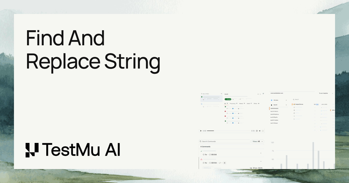 Find and Replace String Tool | TestMu AI (Formerly LambdaTest)