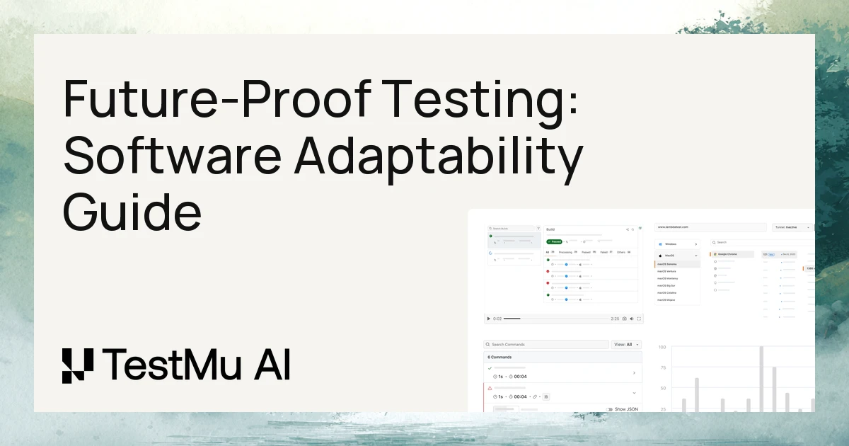 Future-Proof Testing: Software Adaptability Guide