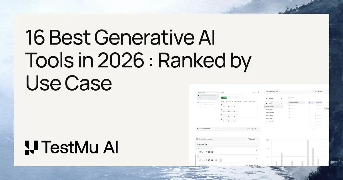 16 Best Generative AI Tools in 2026: Ranked by Use Case | TestMu AI (Formerly LambdaTest)