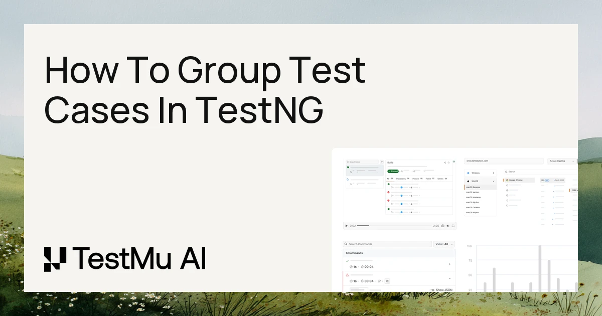 How to group test cases in TestNG [with Examples] | TestMu AI (Formerly LambdaTest)