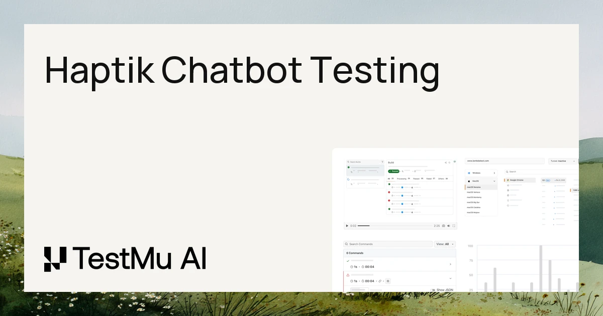 How to Test a Haptik Chatbot | TestMu AI (Formerly LambdaTest)