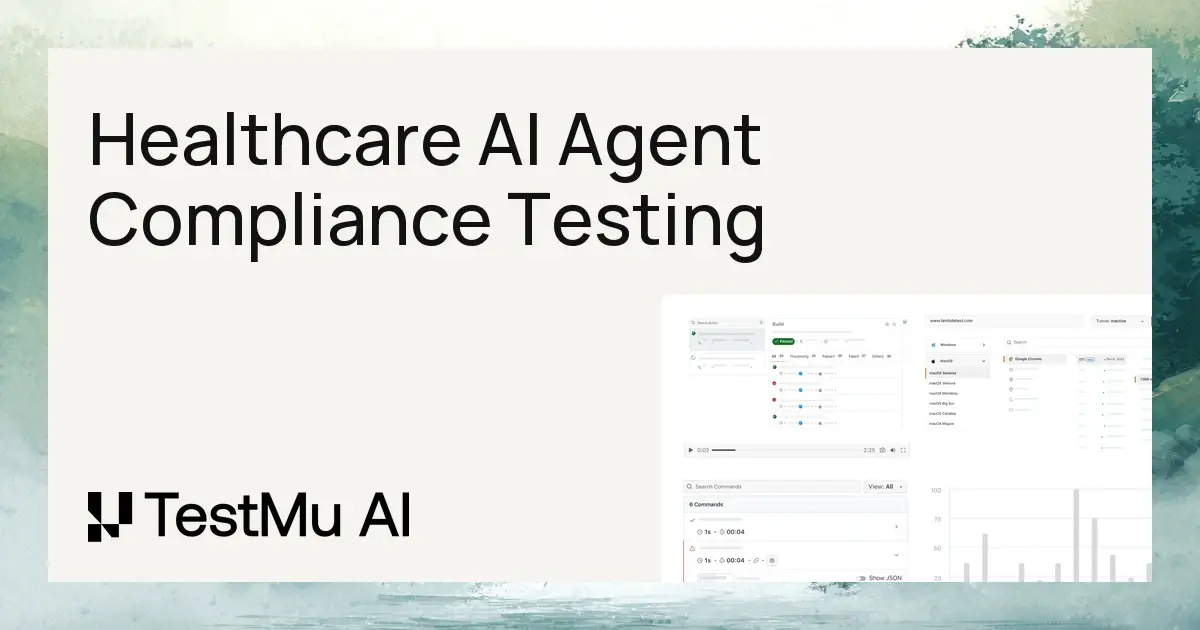 Healthcare AI Agent Compliance Testing: What a Call Proves