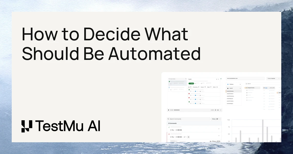 How To Decide What Should Be Automated?