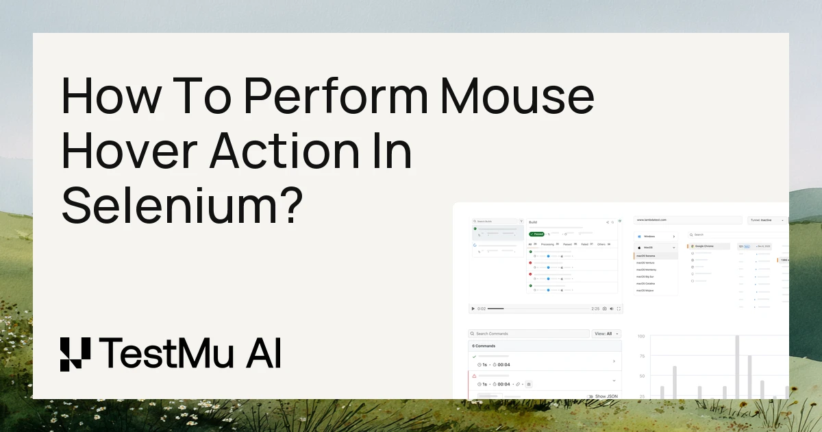Mouse Hover in Selenium: Code, Pitfalls & Best Practices