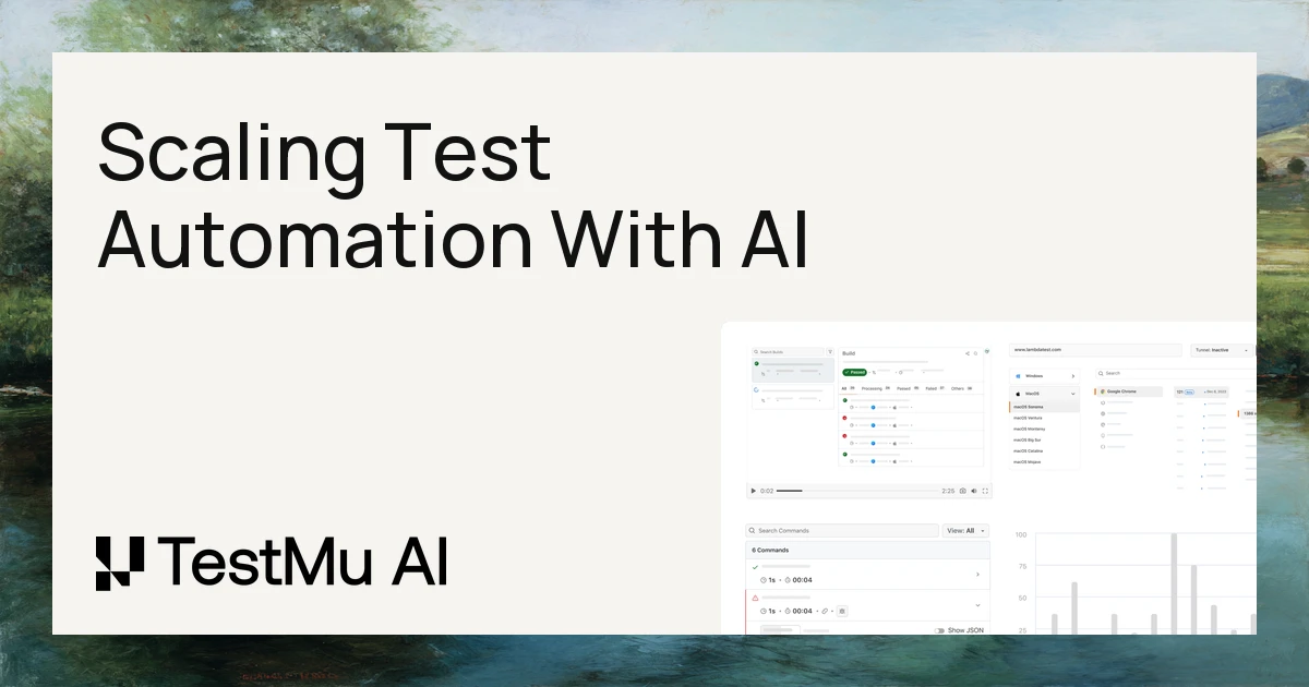 Scaling Test Automation With AI: A Data-Backed Playbook | TestMu AI (Formerly LambdaTest)