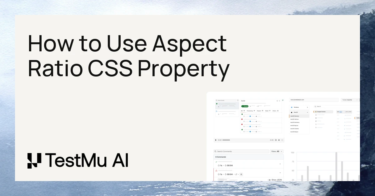 How To Use Aspect-Ratio CSS Property In Responsive Web Designs?