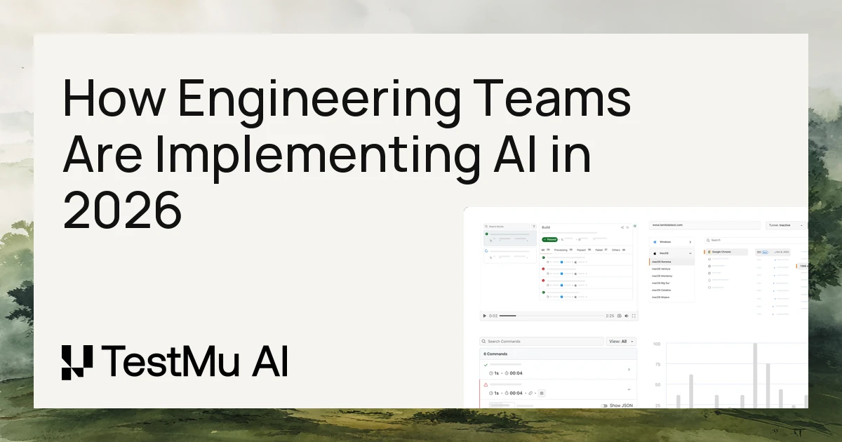 How Engineering Teams Are Implementing AI in 2026 | TestMu AI (Formerly LambdaTest)