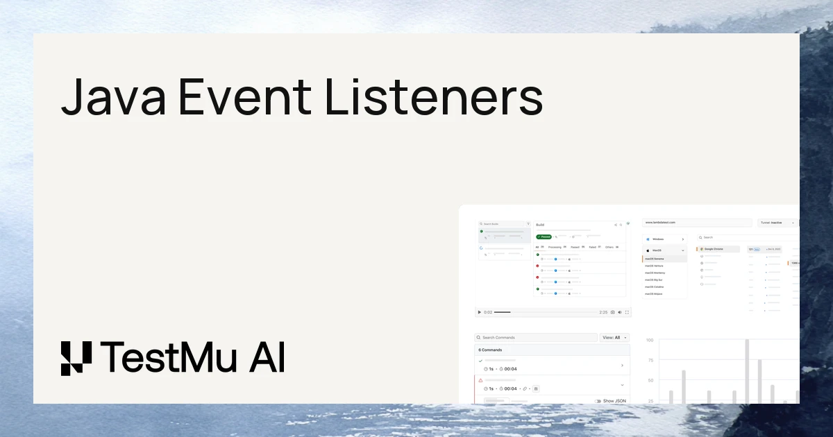 How To Use Java Event Listeners in Selenium WebDriver?