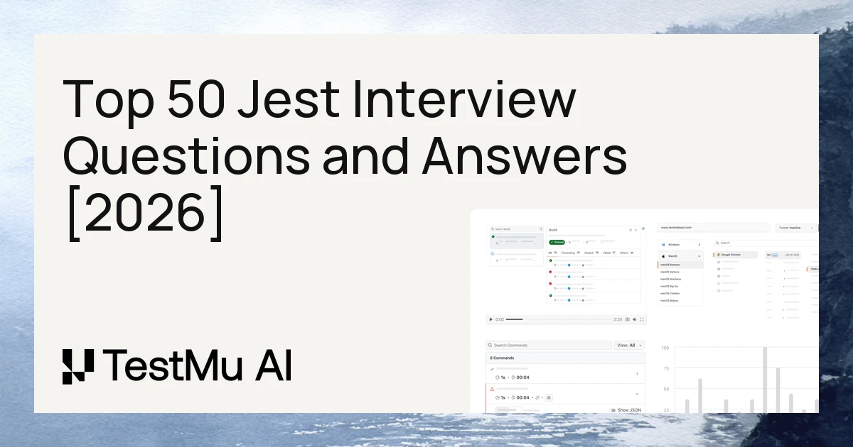 Top 50 Jest Interview Questions and Answers